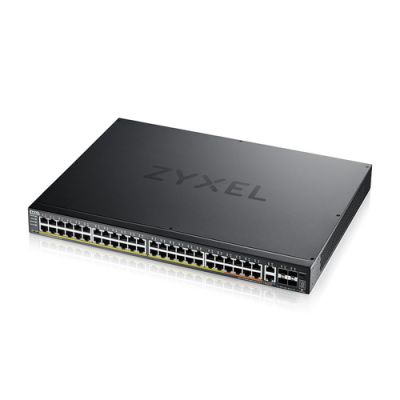 Zyxel XGS2220-54FP, Managed, L3, Gigabit Ethernet (10/100/1000), Power over Ethernet (PoE), Rack-mon