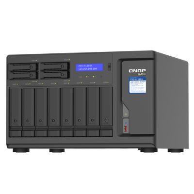 QNAP TVS-h1288X, NAS, Tower, Intel® Xeon®, W-1250, 12,288 TB, Zwart
