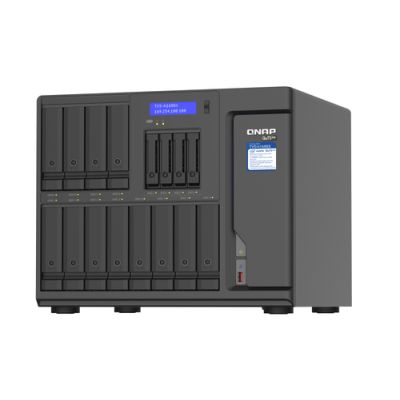 QNAP TVS-h1688X, NAS, Tower, Intel® Xeon®, W-1250, 16,384 TB, Zwart