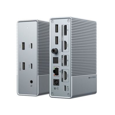 Targus HDG215-EU, Bedraad, USB 3.2 Gen 1 (3.1 Gen 1) Type-C, 100 W, 10,100,1000 Mbit/s, 10BASE-T, 10