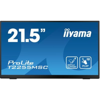 iiyama ProLite T2255MSC-B1, 54,6 cm (21.5"), 1920 x 1080 Pixels, Full HD, LCD, 5 ms, Zwart