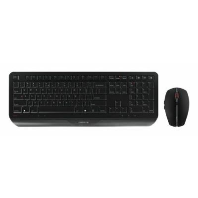 CHERRY Desktop GENTIX [EU/US] WL black US-Englisch mit EURO Symbol, Volledige grootte (100%), RF Dra