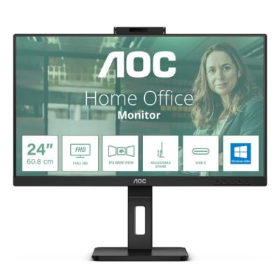 AOC 24P3CW, 60,5 cm (23.8"), 1920 x 1080 Pixels, Full HD, LED, 4 ms, Zwart