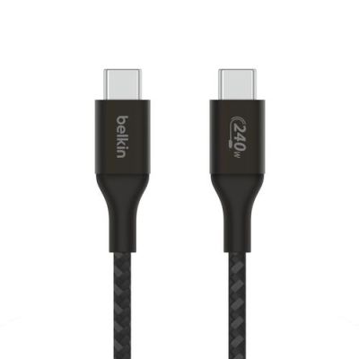 Belkin CAB015bt2MBK, 2 m, USB C, USB C, USB 2.0, Zwart