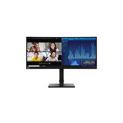 Lenovo ThinkVision P34w-20, 86,7 cm (34.1"), 3440 x 1440 Pixels, Wide Quad HD, LED, 6 ms, Zwart