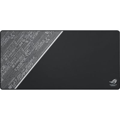 ASUS ROG Sheath BLK LTD, Zwart, Grijs, Wit, Stof/Weefsel, Rubber, Anti- slip grondvlak, Game-muismat