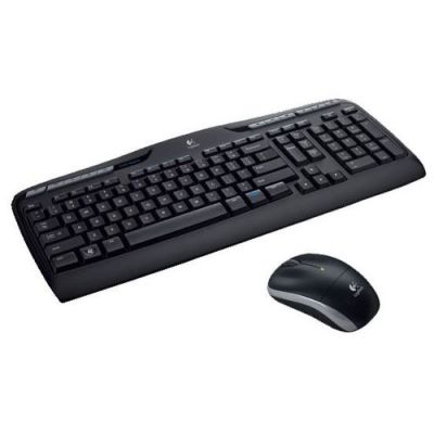 Logitech Wireless Combo MK330, Volledige grootte (100%), Draadloos, RF Draadloos, QWERTY, Zwart, Inc