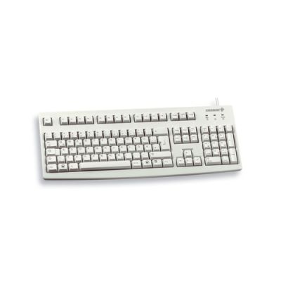 CHERRY G83-6104, Volledige grootte (100%), Bedraad, USB, QWERTY, Grijs