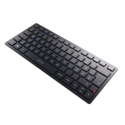 CHERRY KW 9200 MINI, 75%, USB + RF Wireless + Bluetooth, Schaar-toetsschakelaar, QWERTZ, Zwart