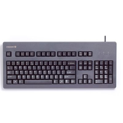CHERRY G80-3000, Volledige grootte (100%), Bedraad, USB + PS/2, Zwart