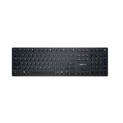 CHERRY KW X ULP, USB + RF Wireless + Bluetooth, Mechanische keyswitch, QWERTY, LED, Zwart