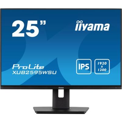 iiyama ProLite XUB2595WSU-B5, 63,5 cm (25"), 1920 x 1200 Pixels, WUXGA, LED, 4 ms, Zwart