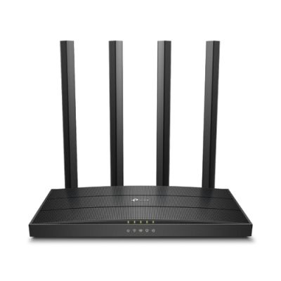 TP-Link Archer C6, Wi-Fi 5 (802.11ac), Dual-band (2.4 GHz / 5 GHz), Ethernet LAN, Zwart, Router om n