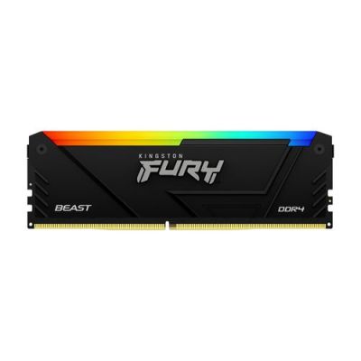 Kingston Technology FURY Beast RGB, 8 GB, 1 x 8 GB, DDR4, 3600 MHz, 288-pin DIMM