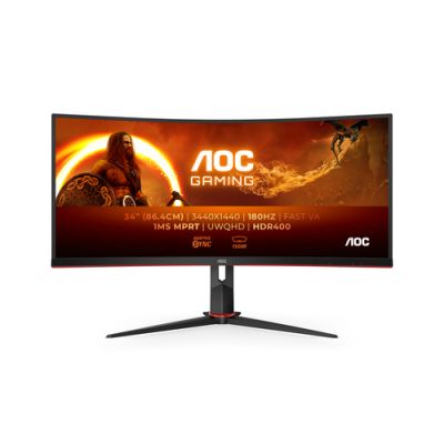 AOC G2 CU34G2XP/BK, 86,4 cm (34"), 3440 x 1440 Pixels, 5 ms