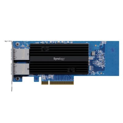 Synology E10G30-T2, Intern, Bedraad, PCI Express, Ethernet, 10000 Mbit/s, Blauw, Meerkleurig