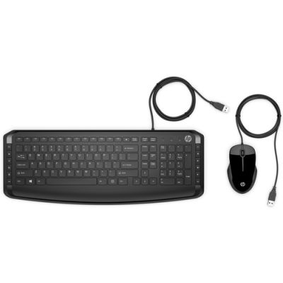 HP Pavilion -toetsenbord en -muis 200, Volledige grootte (100%), USB, Mechanische keyswitch, QWERTY,