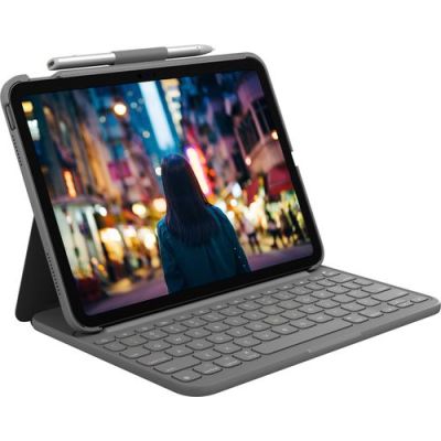 Logitech Slim Folio, QWERTY, Deens, Fins, Noors, Zweeds, 1,8 cm, 1 mm, Apple, iPad (10th gen) Model: