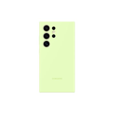 Samsung Silicone Case Green, Hoes, Samsung, Galaxy S24 Ultra, 17,3 cm (6.8"), Geel