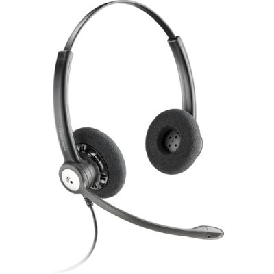 POLY Entera HW121N, Bedraad, Kantoor/callcenter, 150 - 6800 Hz, Headset, Zwart