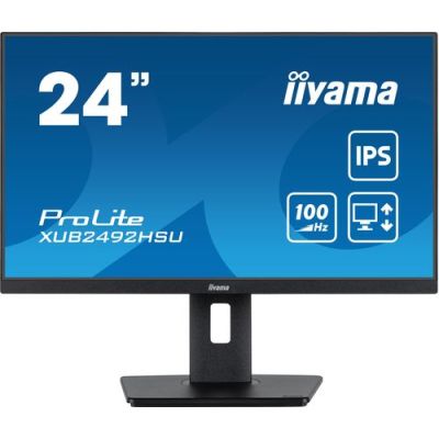 IIYAMA XUB2492HSU-B6 23.8inch IPS FHD 16:9 250cd/m2 0.4ms HDMI DP 4xUSB Hub