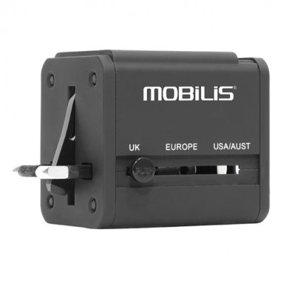 Mobilis 001243, Binnen, AC, 1 A, Zwart