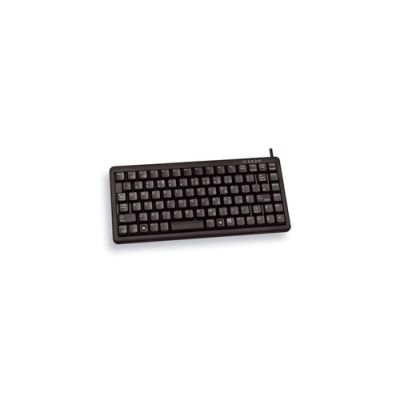 CHERRY G84-4100, Mini, Bedraad, USB, QWERTY, Zwart