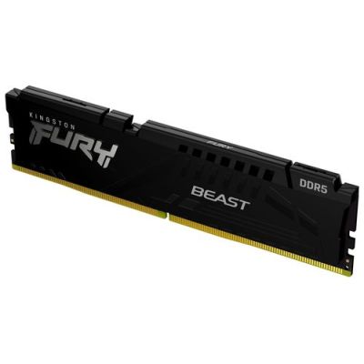Kingston Technology FURY Beast 32GB 6400MT/s DDR5 CL32 DIMM Black XMP, 32 GB, 1 x 32 GB, DDR5, 288-p