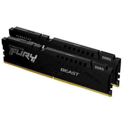 Kingston Technology FURY Beast 16GB 6000MT/s DDR5 CL30 DIMM (Kit of 2) Black XMP, 16 GB, 2 x 8 GB, D