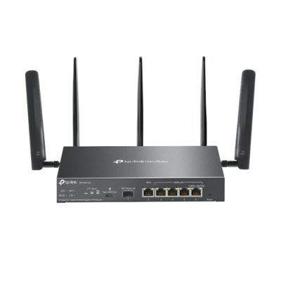 TP-Link Omada ER706W-4G, Wi-Fi 6 (802.11ax), Dual-band (2.4 GHz / 5 GHz), Ethernet LAN, 4G, Zwart, D