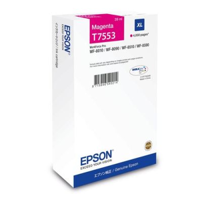 Epson C13T75534N, Hoog (XL) rendement, 39 ml, 4000 pagina's, 1 stuk(s), Enkele verpakking