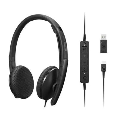 Lenovo 4XD1M45626, Bedraad, 20 - 20000 Hz, 137 g, Headset, Zwart