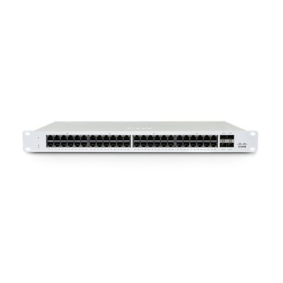 Cisco Meraki MS130-48P, Managed, L2, Gigabit Ethernet (10/100/1000), Power over Ethernet (PoE), Rack