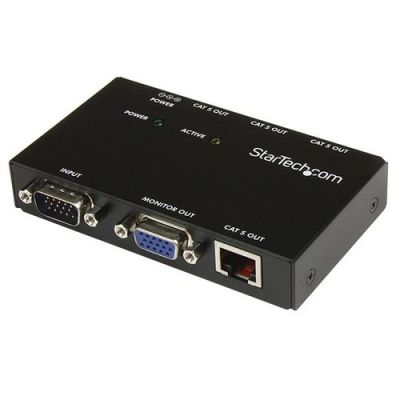 StarTech.com 4-poorts VGA Over CAT5 video-extender 150 m, 1600 x 1200 Pixels, AV-zender & ontvanger,
