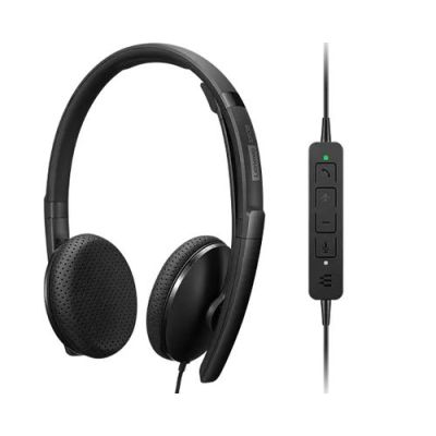 Lenovo 4XD1M39028, Bedraad, 20 - 20000 Hz, 137 g, Headset, Zwart