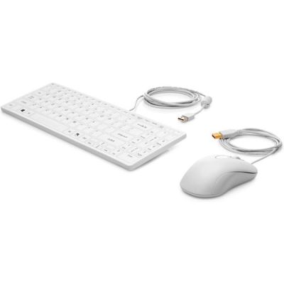HP USB-toetsenbord en -muis Healthcare Edition, Volledige grootte (100%), Bedraad, USB, Membraan key