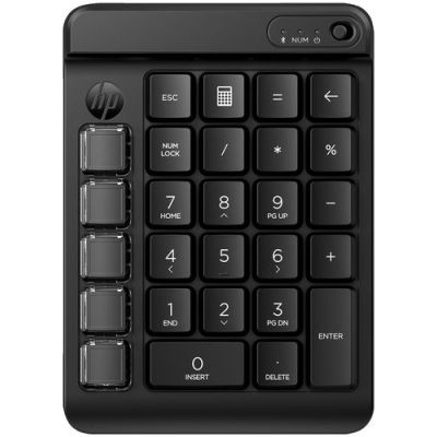 HP 430 programmeerbaar draadloos toetsenblok, Draadloos, Bluetooth, Mechanische keyswitch, Zwart