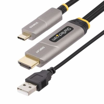 StarTech.com 145B-USBC-HDMI4K-AOC, 9,15 m, USB Type-C, HDMI Type A (Standaard), Mannelijk, Mannelijk
