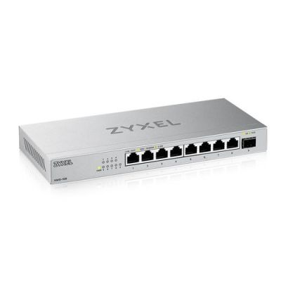 Zyxel XMG-108, Unmanaged, 2.5G Ethernet (100/1000/2500), Ophangsysteem voor aan de muur