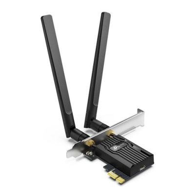 TP-Link Archer TX55E, Draadloos, PCI Express, WLAN / Bluetooth, Wi-Fi 6 (802.11ax), 2402 Mbit/s, Zwa