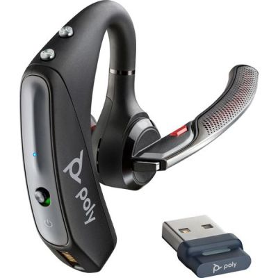 POLY Voyager 5200 UC USB-A Headset + BT600 dongle TAA, Draadloos, Kantoor/callcenter, 100 - 20000 Hz
