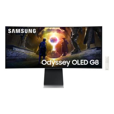 Samsung 34 Inch Odyssey OLED G8 G85SD Ultra WQHD 175Hz Gaming Monitor, 86,4 cm (34"), 3440 x 1440 Pi