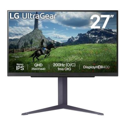 LG 27GS85Q-B, 68,6 cm (27"), 2560 x 1440 Pixels, Quad HD, LCD, 1 ms, Zwart