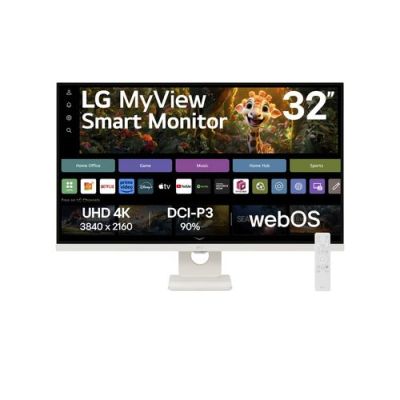 LG 32SR73U-W, 80 cm (31.5"), 3840 x 2160 Pixels, 4K Ultra HD, LCD, 5 ms, Wit
