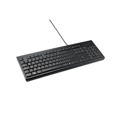 Kensington KB100 EQ, Volledige grootte (100%), Bedraad, USB, Membraan keyswitch, QWERTY, Zwart