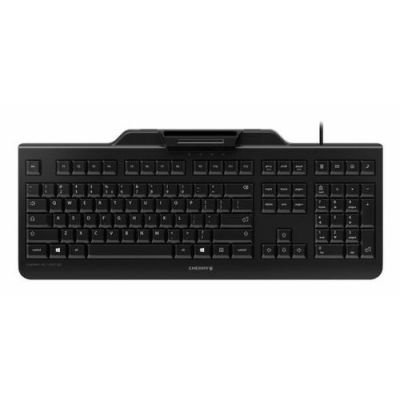 CHERRY KC 1000 SC, Volledige grootte (100%), Bedraad, USB, QWERTY, Zwart