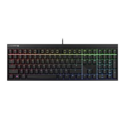 CHERRY MX 2.0S RGB, Bedraad, USB, Mechanische keyswitch, QWERTY, RGB LED, Zwart