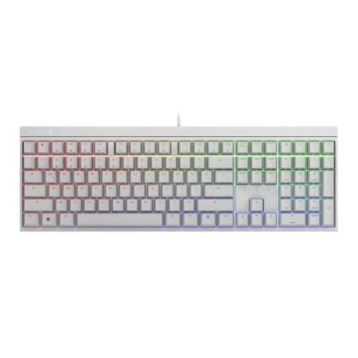CHERRY MX 2.0S RGB, Bedraad, USB, Mechanische keyswitch, QWERTY, RGB LED, Wit
