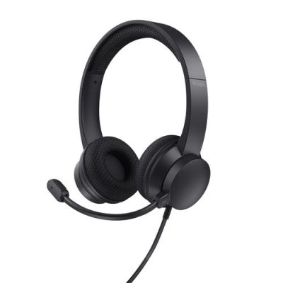 Trust HS-260, Bedraad, Kantoor/callcenter, Headset, Zwart