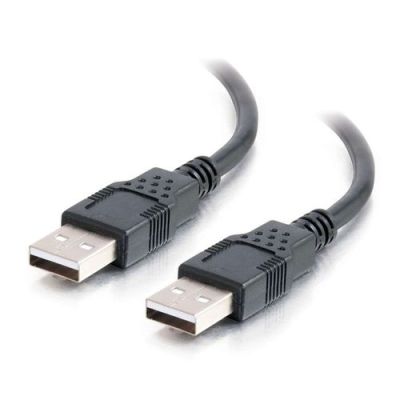 C2G 2m USB 2.0 A mannelijk naar A mannelijke kabel – Zwart, 2 m, USB A, USB A, USB 2.0, 0,48 Gbit/s,